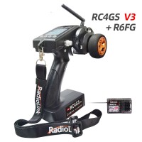 Radiolink RC4GS V3 + R6FG 1312.3FT RC TX RX 5CH RC Receiver Transmitter Built-in Gyro for Car Boat