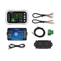 KH110F Silvery Coulombmeter Voltmeter and Amperemeter Battery Monitor 2.4inch LCD Screen with Built-in Buzzer