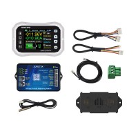 KH140F Silvery Coulombmeter Voltmeter and Amperemeter Battery Monitor 2.4inch LCD Screen with Built-in Buzzer