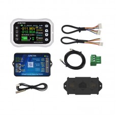 KH140F Silvery Coulombmeter Voltmeter and Amperemeter Battery Monitor 2.4inch LCD Screen with Built-in Buzzer
