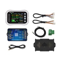 KH160F Silvery Coulombmeter Voltmeter and Amperemeter Battery Monitor 2.4inch LCD Screen with Built-in Buzzer