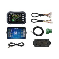 KH110F Grey Coulombmeter Voltmeter and Amperemeter Battery Monitor 2.4inch LCD Screen with Built-in Buzzer