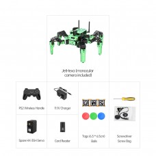 Hiwonder JetHexa ROS Hexapod Robot (Standard Kit w/ Monocular Camera) Supports Wireless Controller