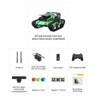 Hiwonder JetTank Assembled Robot Car Robot Tank Standard Kit w/ Depth Camera for Mapping Navigation