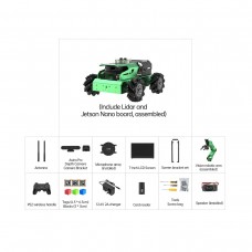 Hiwonder JetAuto Pro ROS Robot Car Vision Robotic Arm Advanced Kit with Microphone Array and Speaker