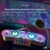 NewRixing 5Wx2 Gaming Speakers Bluetooth Speakers Subwoofer w/ Colorful LED Lights for Karaoke Games