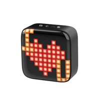 5W BT5.0 True Wireless Stereo Bluetooth Speaker Mini Speaker Rechargeable LED Speaker (Black)