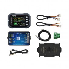 KH160F Grey Coulombmeter Voltmeter and Amperemeter Battery Monitor 2.4inch LCD Screen with Built-in Buzzer