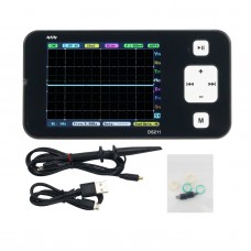 MINI DS211 ARM Nano Pocket Professional Portable Digital Oscilloscope Digital DSO 211 DS 211 DS0211 DS0 211 with MCX Probe
