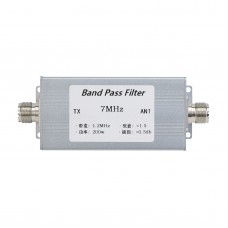 7MHz Band Pass Filter BPF Bandpass Filter Anti-Interference Improved Receiving Sensitivity 200W