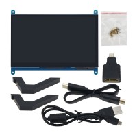 7 Inch HDMI Display USB Capacitive Touch Screen IPS Full Viewing Angle 1024x600 For PC Raspberry Pi