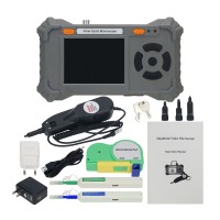 JW5009 250X Fiber Optic Microscope Fiber Inspection Microscope Handheld Fiber End Inspector Device