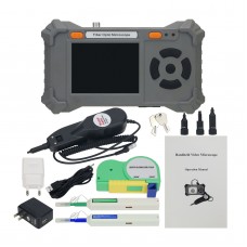 JW5009 250X Fiber Optic Microscope Fiber Inspection Microscope Handheld Fiber End Inspector Device