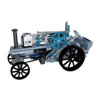 DM34 Steam Car Model Steam Engine Car Kit Steam Automobile Unassembled Toy Collection Gift Decor