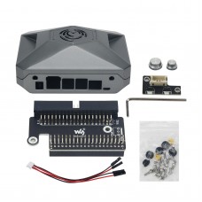 Jetson Nano Developer Kit Aluminum Alloy Case with Heat Dissipation Design and Compatible with 5V Fan