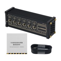 Eleksmaker NK1 ELEKS USB Switch 6 Port USB Hub Vintage Gold-plated Gift w/ Independent Toggle Switch