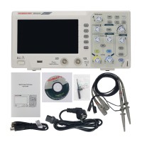 DOS1102 Digital Oscilloscope 110M Bandwidth Portable Dual Channel Mini Oscilloscope with 7-inch Color Screen