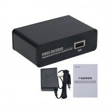 4K H265 H264 Audio Video Decoder HD USB Network Video Decoder Suitable for IP Cameras & Dome Cameras