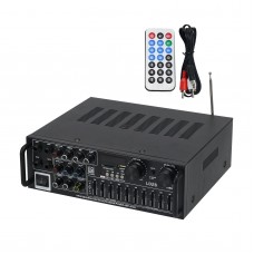AV-326BT 200W+200W Professional Digital ECHO Mixer Power Amplifier FM Radio for Home Vehicle Use