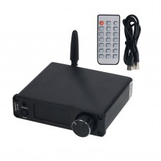 BRZHIFI BT-30 BT5.1 Bluetooth Receiver USB DAC ES9038 Audio Decoder (Black) for LDAC APTX-HD
