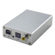 Portable HiFi DAC Decoder Headphone Amplifier USB OTG Input to Optical Coaxial SPDIF/RCA/3.5mm Output