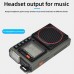 HRD-787 High Performance Portable Full Band Radio Support Bluetooth TF Card APP Remote Control SOS Alarming