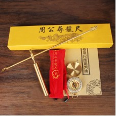 High Quality Solid Brass Dowsing Rod Chinese Stylish Dragon Head and Tail for Desktop Decoration