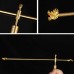 High Quality Solid Brass Dowsing Rod Chinese Stylish Dragon Head and Tail for Desktop Decoration