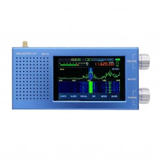 Malachite DSP SDR Radio Receiver V5 CNC Aluminum Shell with 1.10d Firmware Shortwave Radio (Blue Version)