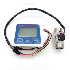 G3/4 Sensor Electronic Intelligent Water Flow Meter Digital Display Flow Sensor for Temperature and Flow Speed