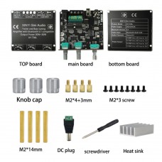 XY-T30L Bluetooth5.1 Digital Power Amplifier Board 2.0 Stereo Dual Channel 30Wx2 with Treble and Bass Adjustment