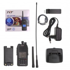 TYT MD-UV390 5W DMR Transceiver VHF UHF Radio IP67 Waterproof Walkie Talkie with Programming Cable