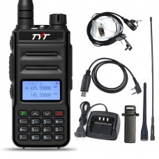 TYT TH-UV88 5W VHF UHF Radio Long-Range Handheld Transceiver with Programming Cable Long Antenna