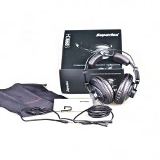 Superlux HD668B Semi-Open Professional Studio Headphones Wired Monitor Headphones for Music Studio