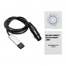 Mini USB to DMX512 Interface Adapter for Stage Light Signal Conversion with 3-Pin XLR Connector