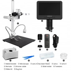 Andonstar AD246SM 7-inch UHD Screen Digital Microscope with High Definition Imaging Sensor for Soldering & Repairing