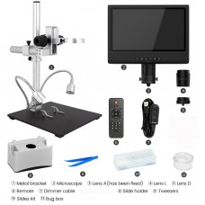 Andonstar AD249-M 10-inch LCD Screen Digital Microscope for Electronics Soldering and Repairing