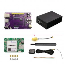 CM4 Mini IO Expansion Board (R3) with Case and 4G GPS Kit for Qualcomm Gigabit Ethernet 1000Mbps for Raspberry Pi 3B+