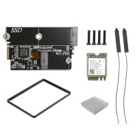 R5S R6C Dedicated SSD & WiFi6 Board Converter Board NVME Adapter Board with MT7921K Module for NanoPi