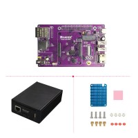 CM4 POE SSD Expansion Board (Simple Version) with Aluminum Alloy Case NVME M.2 4-Channel USB2.0 for Raspberry Pi CM4