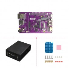 CM4 POE SSD Expansion Board (Simple Version) with Aluminum Alloy Case NVME M.2 4-Channel USB2.0 for Raspberry Pi CM4