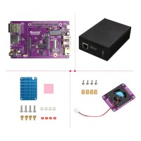 CM4 POE SSD Expansion Board (Simple Version) with Dissipation Fan NVME M.2 4-Channel USB2.0 for Raspberry Pi CM4