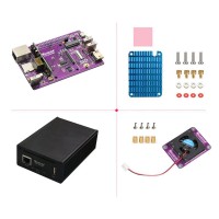 CM4 POE SSD Expansion Board (Standard Version) with Dissipation Fan NVME M.2 4-Channel USB2.0 for Raspberry Pi CM4
