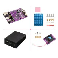 CM4 POE SSD Expansion Board (Standard Version) with Dissipation Fan NVME M.2 4-Channel USB2.0 for Raspberry Pi CM4