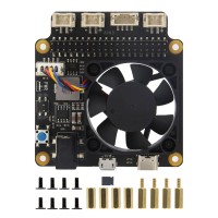 X735 V3.0 Power Management Board and PWM Cooling Fan Expansion Board with Safe Shutdown for Raspberry Pi 4B/3B+/3B/2B