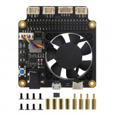 X735 V3.0 Power Management Board and PWM Cooling Fan Expansion Board with Safe Shutdown for Raspberry Pi 4B/3B+/3B/2B
