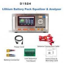 SUNKKO D1524 Lithium Battery Equalizer and Analyzer 5-inch Color LCD Touch Screen Support Bluetooth Control