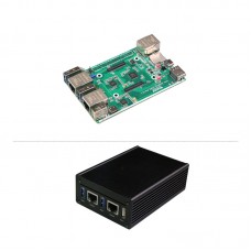 CM4_3 Gigabit Ethernet Expansion Board with Aluminum Alloy Case GIGA_USB3.0 EMMC Programming Interface for Raspberry Pi CM4