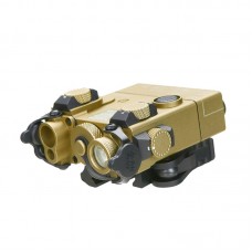 Sandy Version SOTAC-GEAR DBAL-A2 PEQ15 Metal Full Function A2 LED Outdoor Flashlight IR Laser Light (White and Green)