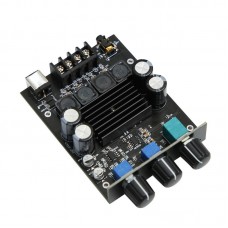 YJ-100C TPA3116 Dual Core Digital Class D Power Amplifier Board with Treble and Bass Adjustment